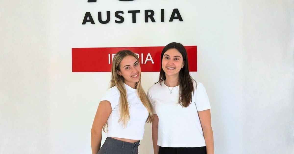 Margarida Moura e Constança Carvalho — estágio de verão TÜV AUSTRIA Iberia Maia